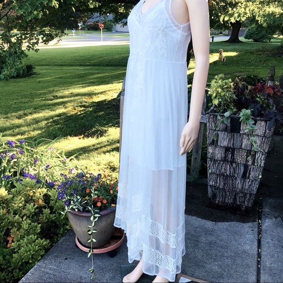 NWT A&F MAXI LACE OVER SLIP STUNNING MAXI DRESS - Picture 9 of 9